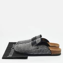 J.W.Anderson Black Crystals and Leather Mules Size 40