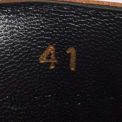 Pre Owned J.W.Anderson Chain Link Size 41 Brown Leather Flat Mules