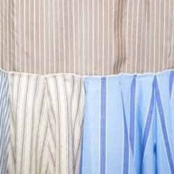 J.W.Anderson Multicolor Striped Cotton and Silk Handkerchief Skirt S