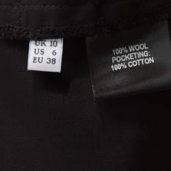 J.W.Anderson Black Wool Draped Crossover Front Detail Pants M
