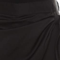 J.W.Anderson Black Wool Draped Crossover Front Detail Pants M