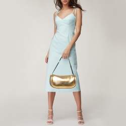 Pre Owned J.W.Anderson Gold Leather Bumper Baguette Bag