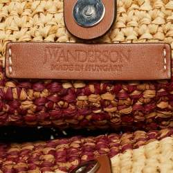 Pre Owned حقيبة J.W أندرسون توت رافيا متعددة الألوان صغيرة حزام