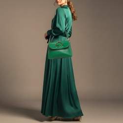 مملوكة مسبقًا J.W.Anderson Pierce Medium Green Leather Shoulder Bag