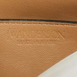 Pre Owned J.W.Anderson Bumper-15 Crystal Studded White Leather Shoulder Bag