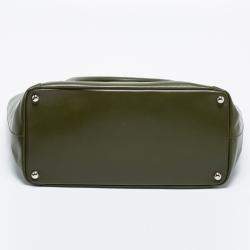 J.W Anderson Olive Leather Medium Moon Tote