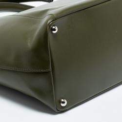J.W Anderson Olive Leather Medium Moon Tote