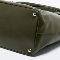 J.W Anderson Olive Leather Medium Moon Tote