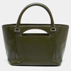 J.W Anderson Olive Leather Medium Moon Tote