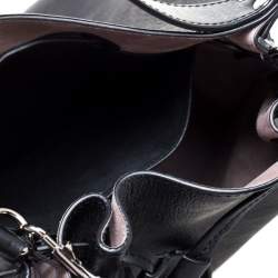 Pre Owned J.W. Anderson Black Leather Drawstring Bucket Bag