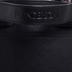 Pre Owned J.W. Anderson Black Leather Drawstring Bucket Bag