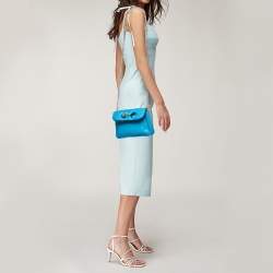 J.W.Anderson Blue Leather Pierce Shoulder Bag