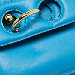J.W.Anderson Blue Leather Pierce Shoulder Bag