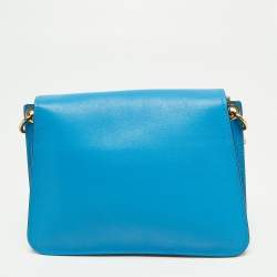 J.W.Anderson Blue Leather Pierce Shoulder Bag