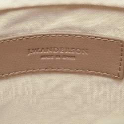 J.W. Anderson Beige Leather Drawstring Bucket Bag