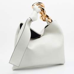 J.W.Anderson Off White Leather Small Chain Hobo