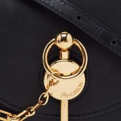 J.W.Anderson Black Leather Nano Keys Crossbody Bag 