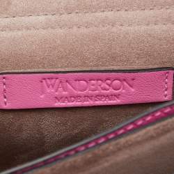 J.W.Anderson Pink Leather Disc Crossbody Bag