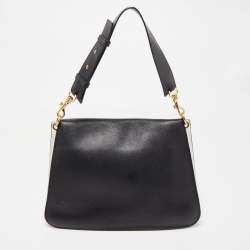J.W.Anderson White/Black Leather Pierce Bag