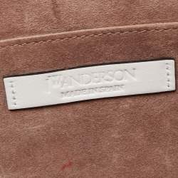J.W.Anderson White/Black Leather Pierce Bag