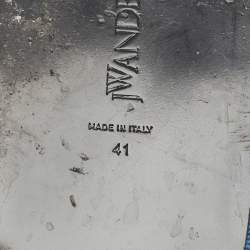 Pre Owned J.W.Anderson Blue Denim Chain Link Accents Flat Slide Sandals Size 41