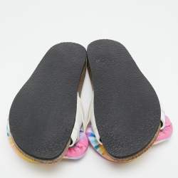 J.W.Anderson White Leather Chain Flat Slides Size 36
