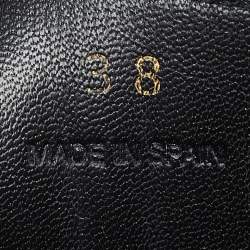 JW Anderson Black/Brown Leather Chain Mules Size 38