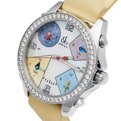 Jacob & Co. Multi-Color Mother of Pearl Stainless Steel Diamond Five Time Zone D-465739 Women's Wristwatch 40 mm