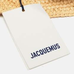 Jacquemus Brown Raffia Le Bob Ficiu Bucket Hat