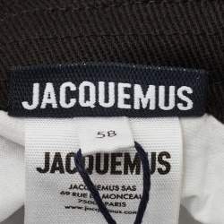 Pre Owned Jacquemus Black Cotton Le Bob Gadjo Hat Size 58