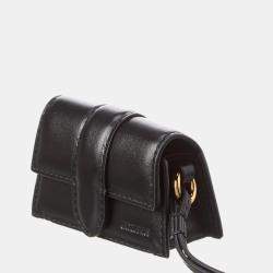 Jacquemus Black Leather Airpodcase