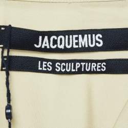 Jacquemus Beige Printed Crepe La Chemise Jean Shirt XXL