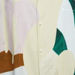 Jacquemus Beige Printed Crepe La Chemise Jean Shirt XXL
