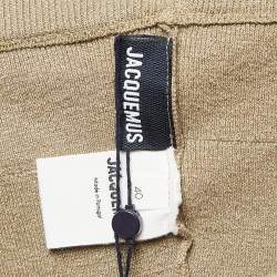 Jacquemus Khaki Green Linen Blend Knit Sierra Shorts L