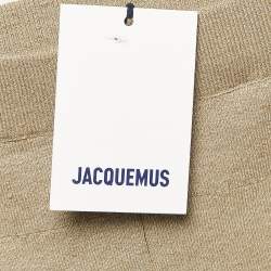 Jacquemus Khaki Green Linen Blend Knit Sierra Shorts L