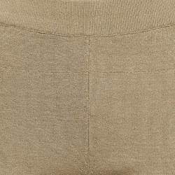 Jacquemus Khaki Green Linen Blend Knit Sierra Shorts L