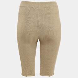 Jacquemus Khaki Green Linen Blend Knit Sierra Shorts L