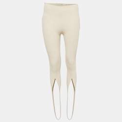 Jacquemus Le Collant Beige Rib Knit Stir Up Legging L