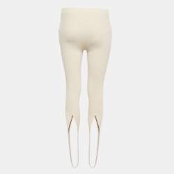 Jacquemus Le Collant Beige Rib Knit Stir Up Legging L