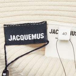Jacquemus Le Collant Beige Rib Knit Stir Up Legging L