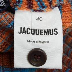 Jacquemus Brown Rib Knit La Robe Zucca Midi Dress M