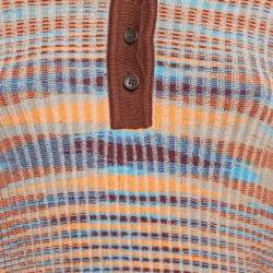 Jacquemus Brown Rib Knit La Robe Zucca Midi Dress M