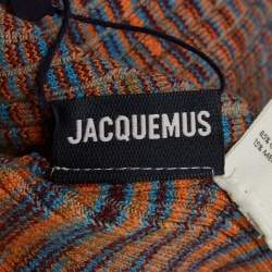 Jacquemus Brown Rib Knit La Robe Zucca T-Shirt Dress M