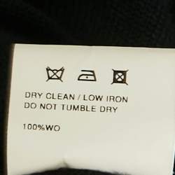 Pre Owned Jacquemus Navy Blue /Black Wool Asymmetrical Cut -out Sweater S