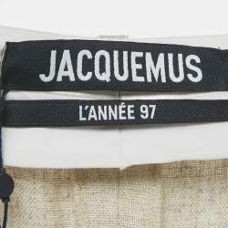 Pre Owned Jacquemus Beige Linen La Pantalon Sauge Trousers M