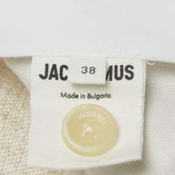 Pre Owned Jacquemus Beige Linen La Pantalon Sauge Trousers M