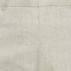 Pre Owned Jacquemus Beige Linen La Pantalon Sauge Trousers M