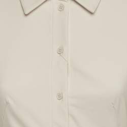 Pre Owned فستان ميني قميص جاكيموس كريمي تويل لا روب مقاس صغير - سمول