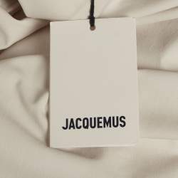 Pre Owned فستان ميني قميص جاكيموس كريمي تويل لا روب مقاس صغير - سمول