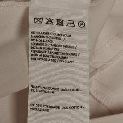 Pre Owned فستان ميني قميص جاكيموس كريمي تويل لا روب مقاس صغير - سمول